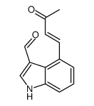 4-(3-oxobut-1-enyl)-1H-indole-3-carbaldehyde Structure