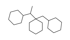 1-(1-cyclohexylethyl)-1-(cyclohexylmethyl)cyclohexane Structure