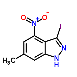 3-Iodo-6-methyl-4-nitro-1H-indazole picture