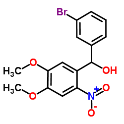 (3-BROMO-PHENYL)-(4,5-DIMETHOXY-2-NITRO-PHENYL)-METHANOL Structure