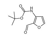 tert-butyl 2-formylfuran-3-ylcarbamate Structure