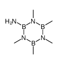 1,3,4,5,6-pentamethyl-1,3,5,2,4,6-triazatriborinan-2-amine Structure