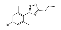 3-(4-bromo-2,6-dimethylphenyl)-5-propyl-1,2,4-oxadiazole结构式