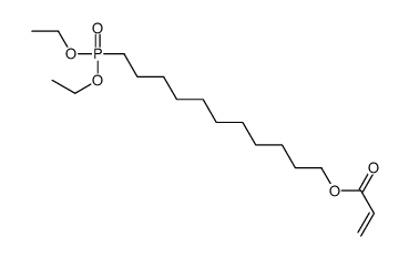 11-diethoxyphosphorylundecyl prop-2-enoate Structure