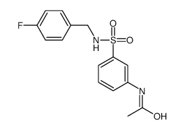 N-[3-[(4-fluorophenyl)methylsulfamoyl]phenyl]acetamide Structure