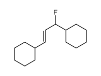 (3-cyclohexyl-1-fluoroprop-2-enyl)cyclohexane结构式