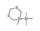 trimethyl-(5-methyl-1,3,5-dithiasilinan-5-yl)silane Structure