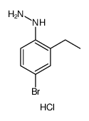 Hydrazine, (4-bromo-2-ethylphenyl)-, hydrochloride Structure