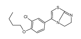 3-(4-butoxy-3-chlorophenyl)-5,6-dihydroimidazo[2,1-b][1,3]thiazole结构式