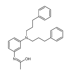 N-[3-[bis(3-phenylpropyl)amino]phenyl]acetamide结构式