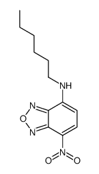 N-hexyl-4-nitro-2,1,3-benzoxadiazol-7-amine结构式