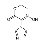 Ethyl (hydroxyimino)(1H-imidazol-1-yl)acetate结构式