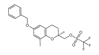 2,8-dimethyl-6-benzyloxychroman-2-methanol triflate Structure