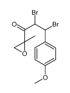 2,3-dibromo-3-(4-methoxyphenyl)-1-(2-methyloxiran-2-yl)propan-1-one Structure