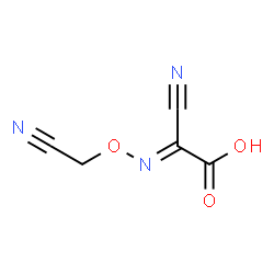 Acetic acid, cyano[(cyanomethoxy)imino]-, (E)- (9CI) Structure