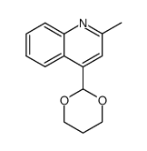 Quinoline, 4-(1,3-dioxan-2-yl)-2-methyl- (9CI) structure