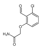 2-(3-chloro-2-formylphenoxy)acetamide Structure