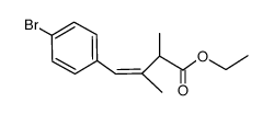 ethyl 2,3-dimethyl-4-(4'-bromophenyl)-3(Z)-butenoate Structure