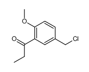 1-(5-chloromethyl-2-methoxy-phenyl)-propan-1-one Structure