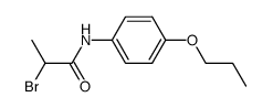 N-(α-Brom-propionyl)-4-propyloxy-anilin结构式