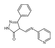 5-phenyl-4-[(pyridine-3-ylimino)methyl]-2,4-dihydro-3H-pyrazol-3-one Structure