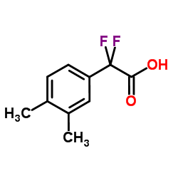 2-(3,4-二甲基苯基)-2,2-二氟乙酸结构式