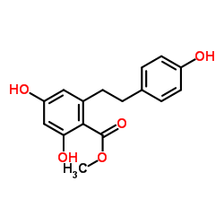 Methyl 2,4-dihydroxy-6-[2-(4-hydroxyphenyl)ethyl]benzoate结构式