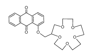 1-((1-oxaanthracene-9,10-dione)methyl)-15-crown-5结构式