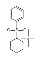 1-phenylsulfonyl-1-trimethylsilylcyclohexane结构式