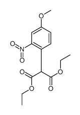 diethyl 2-(4-methoxy-2-nitrophenyl)propanedioate Structure