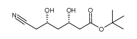 tert-butyl (3S,5S)-6-cyano-3,5-dihydroxyhexanoate Structure