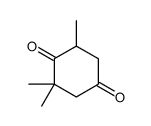 2,2,6-Trimethyl-1,4-cyclohexanedione Structure