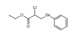 ethyl α-chloro-β-(phenylseleno)propionate Structure