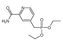 4-(diethoxyphosphorylmethyl)pyridine-2-carboxamide Structure