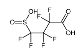 2,2,3,3,4,4-hexafluoro-4-sulfinobutanoic acid结构式