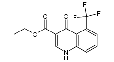 4-Oxo-5-trifluoromethyl-1,4-dihydro-quinoline-3-carboxylic acid ethyl ester structure