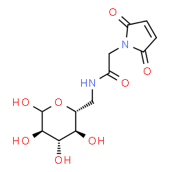 N-(N-maleoylglycyl)-6-amino-6-deoxyglucopyranose结构式