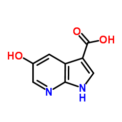 5-Hydroxy-1H-pyrrolo[2,3-b]pyridine-3-carboxylic acid Structure