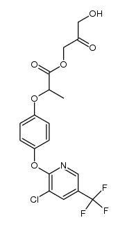 3-hydroxy-2-oxopropyl 2-[4-(3-chloro-5-trifluoromethyl-2-pyridinyloxy)phenoxy]propionate Structure