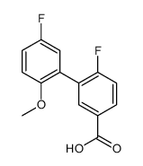 4-fluoro-3-(5-fluoro-2-methoxyphenyl)benzoic acid Structure