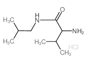 2-Amino-N-isobutyl-3-methylbutanamide hydrochloride结构式