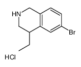 6-溴-4-乙基-1,2,3,4-四氢异喹啉盐酸盐结构式