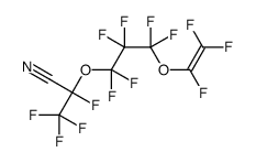 2,3,3,3-tetrafluoro-2-[1,1,2,2,3,3-hexafluoro-3-(1,2,2-trifluoroethenoxy)propoxy]propanenitrile结构式