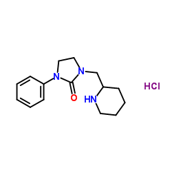 1-苯基-3-(哌啶-2-基甲基)咪唑烷-2-酮盐酸盐结构式