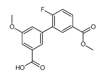 3-(2-fluoro-5-methoxycarbonylphenyl)-5-methoxybenzoic acid Structure