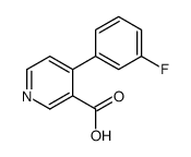 4-(3-fluorophenyl)pyridine-3-carboxylic acid Structure