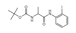 tert-butyl 1-(2-iodophenylamino)-1-oxopropan-2-ylcarbamate Structure