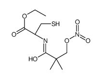 N-(3-nitratopivaloyl)cysteine ethyl ester Structure