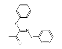 1-(phenylhydrazono)-1-(phenylthio)-2-propanone Structure