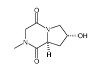 Pyrrolo[1,2-a]pyrazine-1,4-dione, hexahydro-7-hydroxy-2-methyl-, (7R-cis)- (9CI) picture